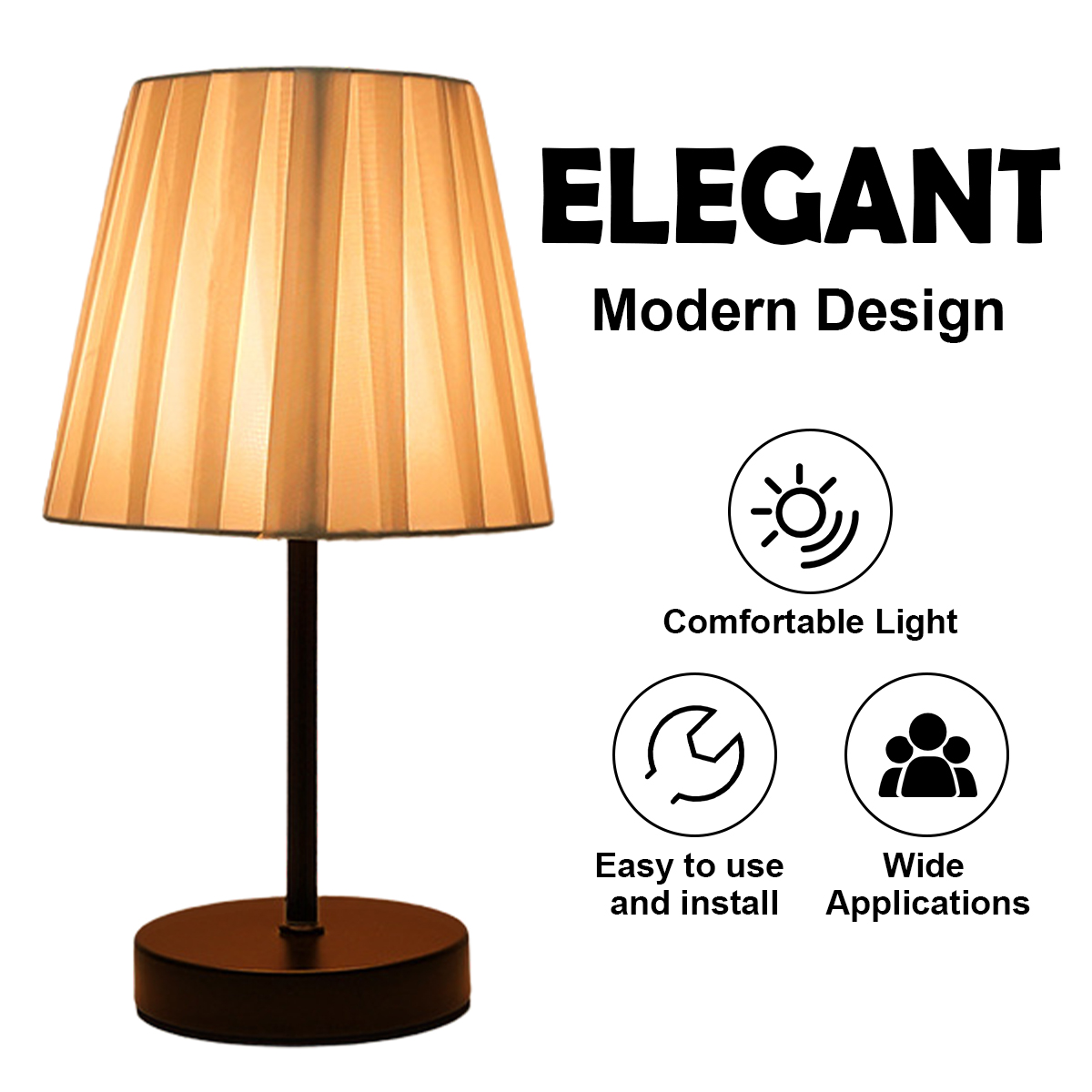 Led Bedside Lamp Night Light U - огляд і ціна Desk Setup Dark
