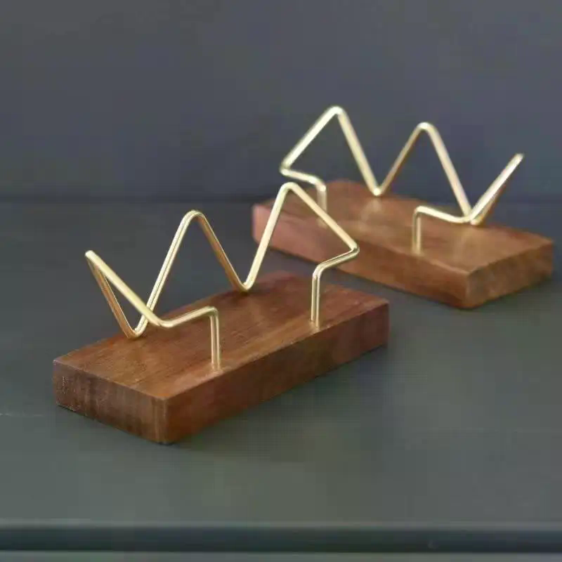 Wooden Business Card Holder Or - огляд і ціна Desk Setup Home Office