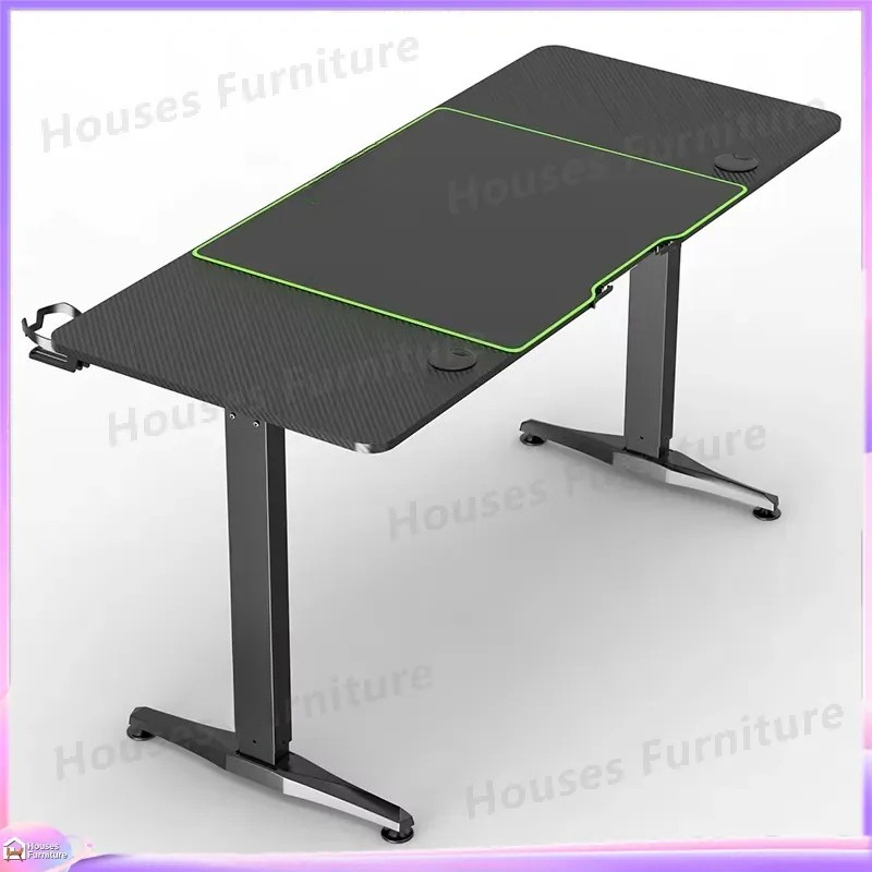 Large Gaming Computer Desk wit - огляд і ціна Desk Setup Laptop And Pc