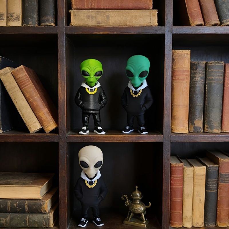 1 Piece Green Alien Figure wit - огляд і ціна Desk Setup Home Office