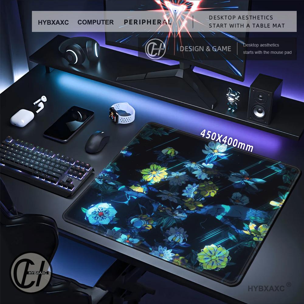 HYBXAXC Dark Floral Manga Back - огляд і ціна Desk Setup Dark